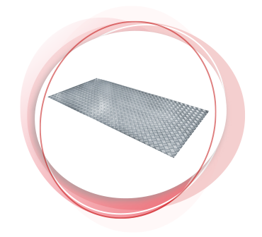 SS 347 Chequered Plate